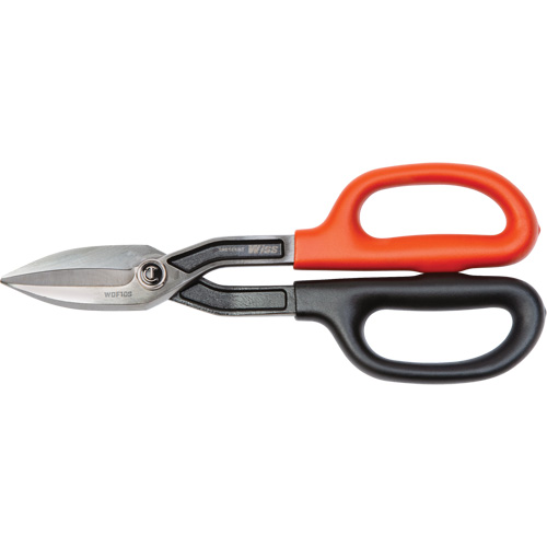 Straight Pattern Tinner Snips, 2" Cut Length, Straight Cut Auto-Cam