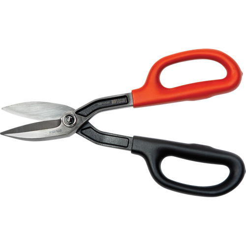 Straight Pattern Tinner Snips, 2" Cut Length, Straight Cut Auto-Cam