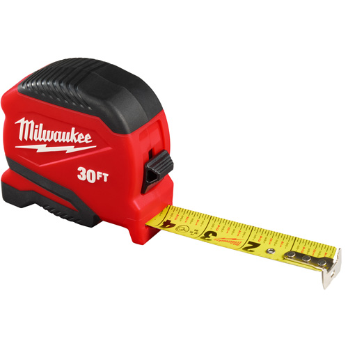Compact Tape Measure, 1" x 30' Auto-Cam