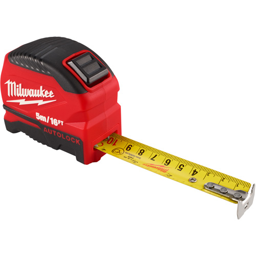 Auto-Lock Tape Measure, 1" x 16' Auto-Cam