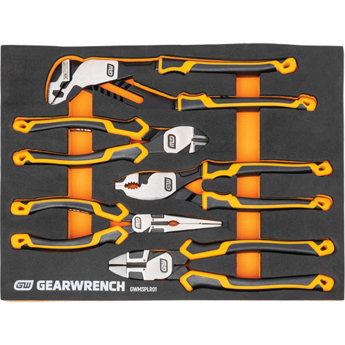 Mechanics Tool Set in Modular Foam Trays with Storage Unit, 194 Pieces Auto-Cam