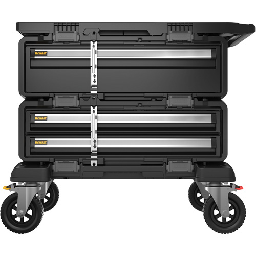 Poste de travail modulaire 4-en-1 TOUGHSYSTEM 2.0 DXL, 34" x 25-4/5" x 30", Noir/Jaune Auto-Cam