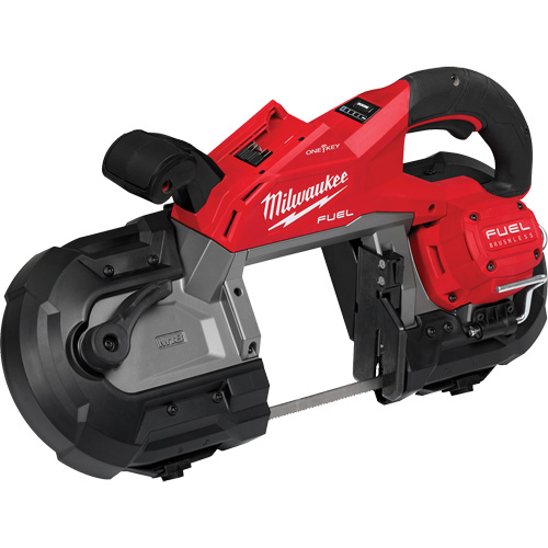 Scie &agrave; ruban &agrave; deux g&acirc;chettes pour coupes profondes M18 FUEL avec ONE-KEY, 18 V, 5" Capacit&eacute; Auto-Cam