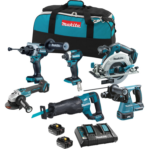 LXT Brushless 6 Tool Combo Kit, Lithium-Ion, 18 V Auto-Cam