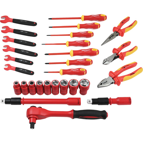Insulated Tool Set, 1000 V, 28 Pcs Auto-Cam