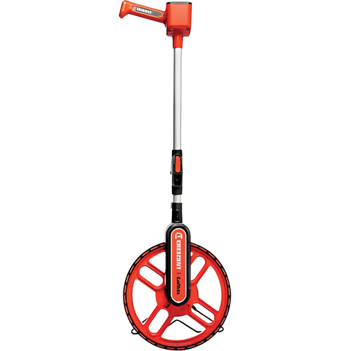 Roue d'arpentage, 12"/30 cm, Gamme de 9999', Pouces/pieds Auto-Cam