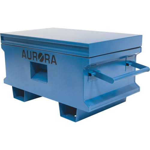 Jobsite Tool Box, 33" x 20-3/10" x 18-3/10", Steel, Blue Auto-Cam