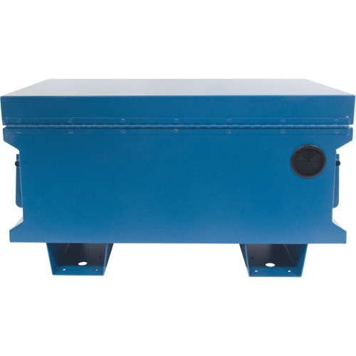 Jobsite Tool Box, 33" x 20-3/10" x 18-3/10", Steel, Blue Auto-Cam