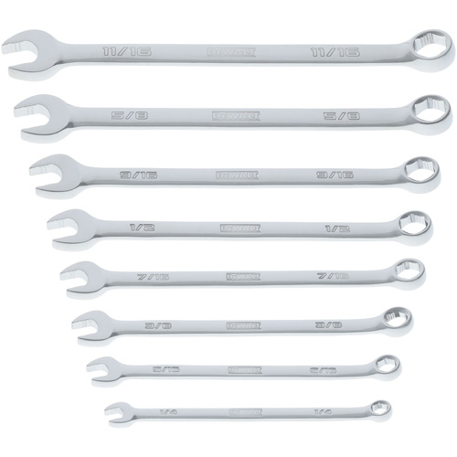 TOUGHSERIES Wrench Set, Combination, 8 Pieces, Imperial Auto-Cam