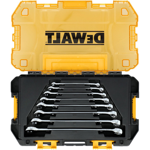 TOUGHSERIES Wrench Set, Combination, 8 Pieces, Imperial Auto-Cam