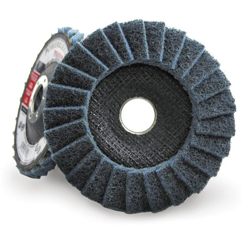 POWERBLEND SCD Surface Conditioning Flap Disc, 4-1/2" x 7/8", Type 29, Fine Grit Auto-Cam