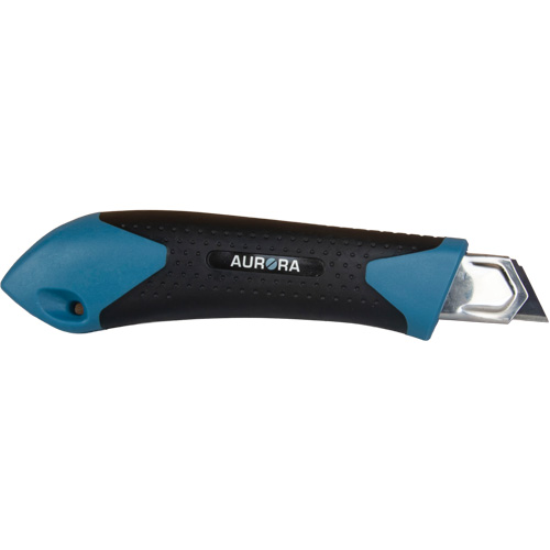 Couteau professionnel de 18 mm, Acier inoxydable, Robuste, Prise en Caoutchouc Auto-Cam