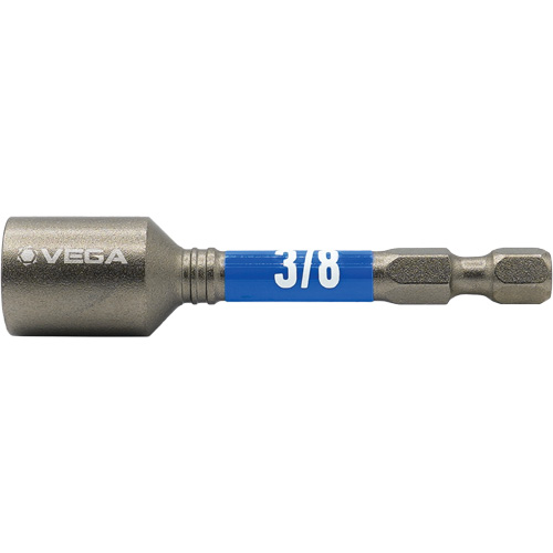 Impactech&reg; Nut Driver, 3/8" Tip, 1/4" Drive, 2-9/16" L, Magnetic Auto-Cam