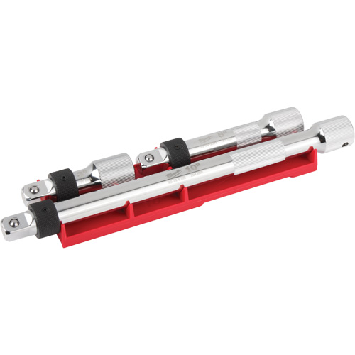 Jeu de rallonges verrouillables, Prise de 1/2", Fini Chrome, 3 M Auto-Cam