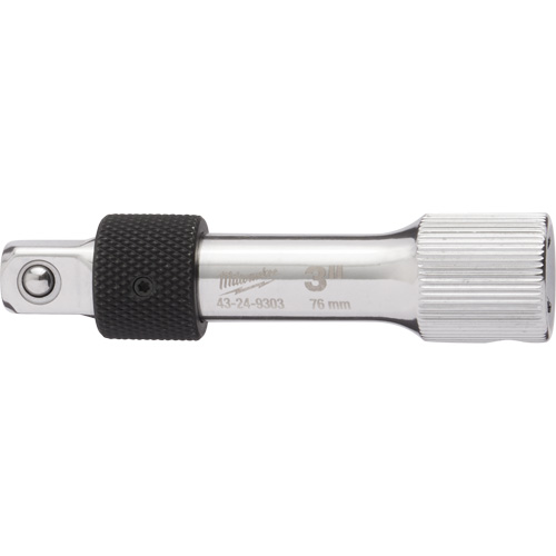 Locking Extension Socket, 3/8" Drive, 3" L Auto-Cam