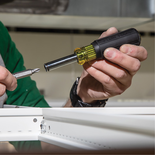 11-in-1 Magnetic Screwdriver / Nut Driver, Cushion Grip Handle Auto-Cam