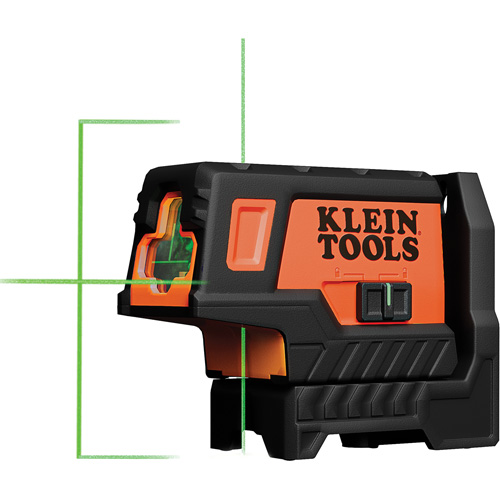 Compact Green Cross-Line Laser Level with Plumb Spot Auto-Cam