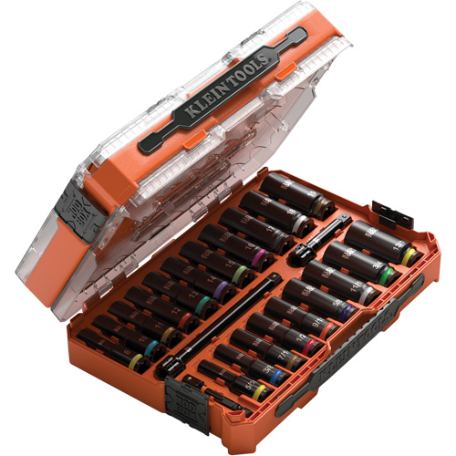 Jeu de douilles KNECT, 23 Mcx, Chocs, Prise de 3/8", Profond Auto-Cam