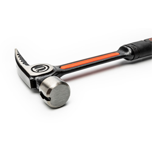 Smooth-Face Framing Hammer, 22 oz., Solid Steel Handle, 16" L Auto-Cam