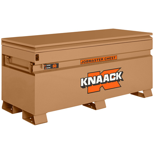 Model 60 Jobsite Chest with Padlock, 60" x 24" x 28-1/2", Steel, Tan Auto-Cam