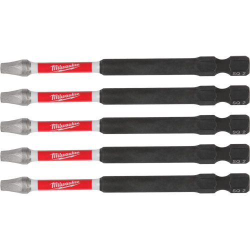 Embouts de tr&eacute;pan &agrave; chocs SHOCKWAVE, Carr&eacute;e, Embout 2, Longueur 3-1/2" Auto-Cam