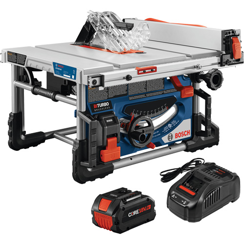 PROFACTOR 18V 8-1/4 In. Portable Table Saw Kit, 18 V, 5500 RPM Auto-Cam