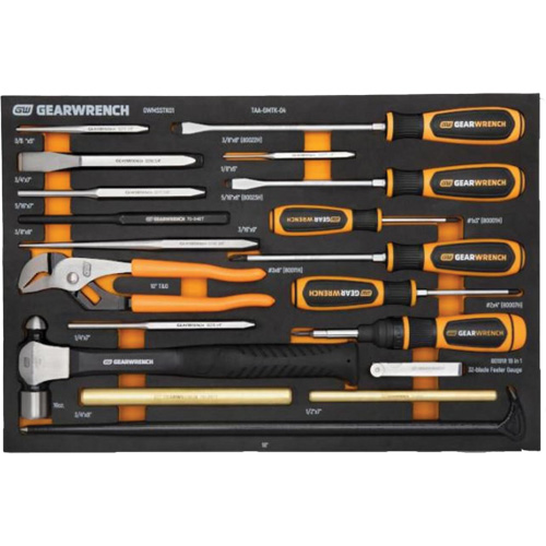 Striking Tools & Screwdriver Set in Foam Storage Tray Auto-Cam