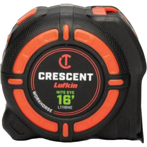 Ruban &agrave; mesurer WORKHORSE NITE EYE, 1-1/4" x 16' Auto-Cam