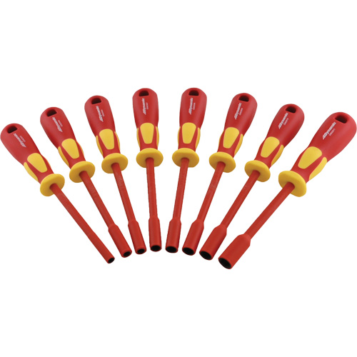 Metric Insulated Nut Driver Set, 1000 V, 8 Pcs Auto-Cam