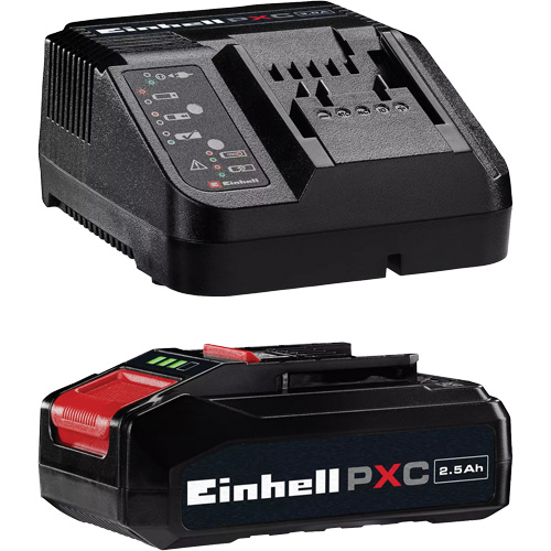 PXC Battery & Charger Starter Kit, Lithium-Ion, 18 V, 2.5 Ah Auto-Cam