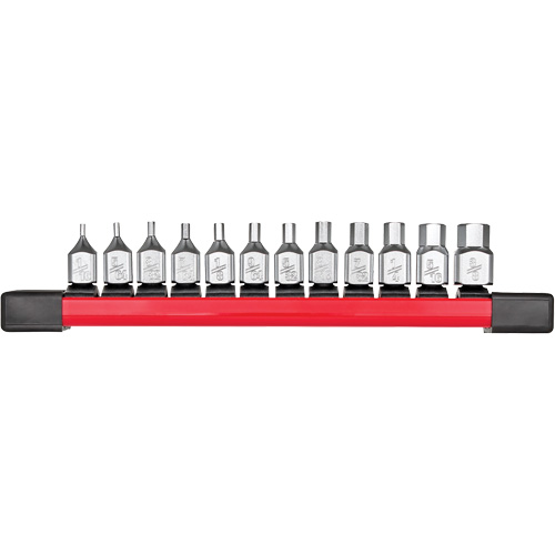 Long SAE Bit Socket Set, Hex, 1/4" Drive, 12 Pcs Auto-Cam