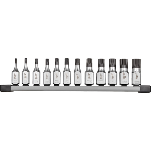 Bit Socket Set with FOUR FLAT sides, Triple Square, 3/8" Drive, 12 Pcs Auto-Cam