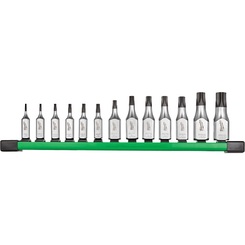 Tamper Proof Bit Socket Set, Torx&reg;, 1/4"/3/8" Drive, 13 Pcs Auto-Cam