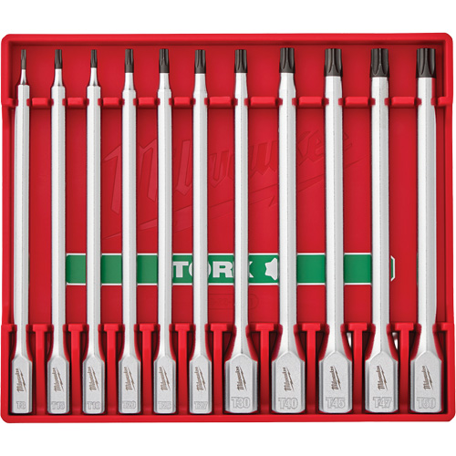 Long Bit Socket Set, Torx&reg;, 1/4"/3/8" Drive, 11 Pcs Auto-Cam