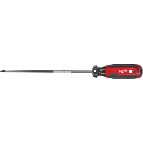 Square Screwdriver, #2 Tip, 12-7/10" L, Cushion Grip Handle Auto-Cam