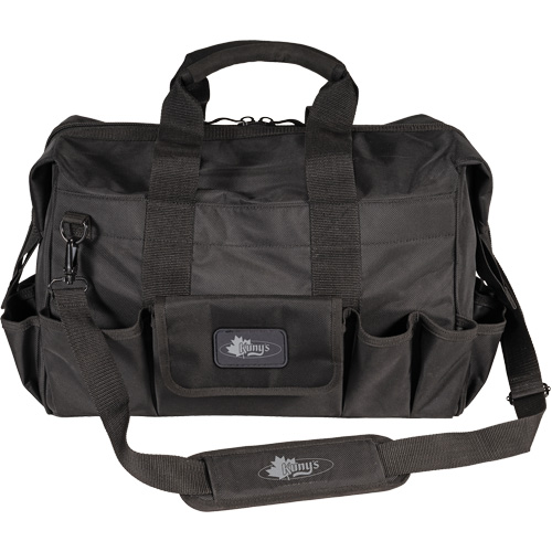 Phantom Collection 18" Contractor's Tool Bag, Ballistic Polyester, 25 Pockets, Black Auto-Cam