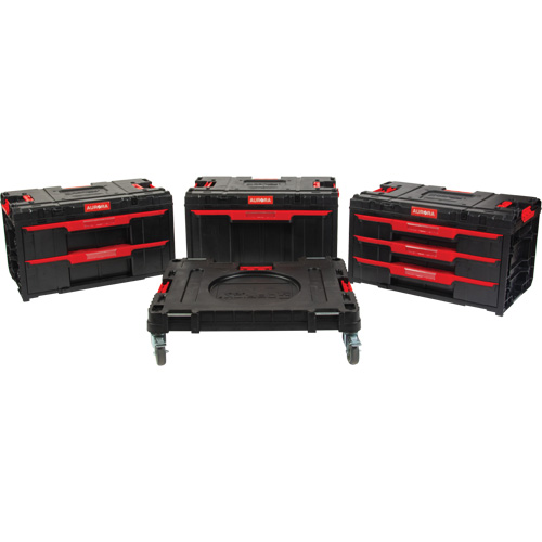 4-Piece Arx&reg; Dolly with Swivel Casters Set, 23-1/10" x 15" x 22-1/2", Black Auto-Cam