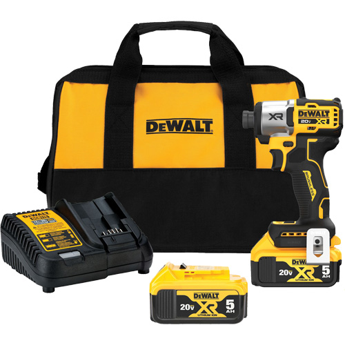 MAX* XR&reg; 3-Speed Impact Driver Kit, 1/4", 1825 in-lbs Max. Torque, 20 V, Lithium-Ion Auto-Cam
