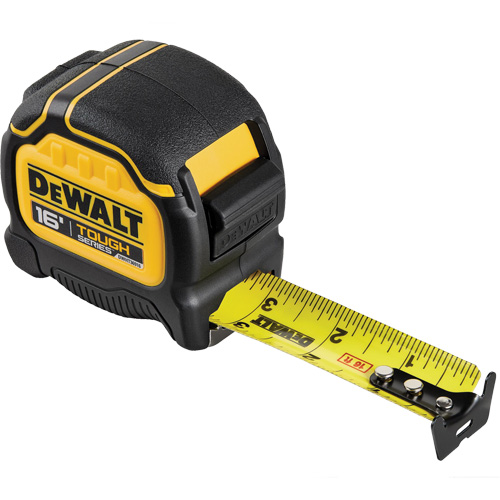 TOUGHSERIES Tape Measure, 16', Imperial Graduations Auto-Cam