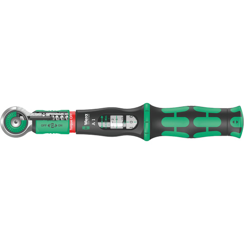 Cl&eacute; dynamom&eacute;trique Safe-Torque A 1, &agrave; cliquer, Entraînement 1/4" carr&eacute;, 2 - 9 lb-pi Auto-Cam