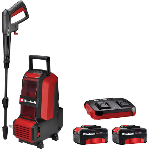 Laveuse &agrave; haute pression sans fil avec batterie 4 Ah PXC et ensemble de d&eacute;part de chargeur, &agrave; pile, 1522 psi, 1,23 gal./min Auto-Cam