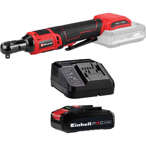 Cordless Ratchet with 2.5Ah PXC Battery & Charger Starter Kit Auto-Cam