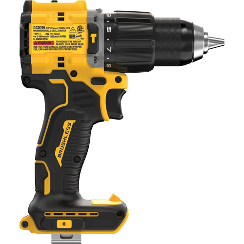 ATOMIC Brushless Cordless Hammer Drill (Tool Only), 1/2" Chuck, 20 V Auto-Cam