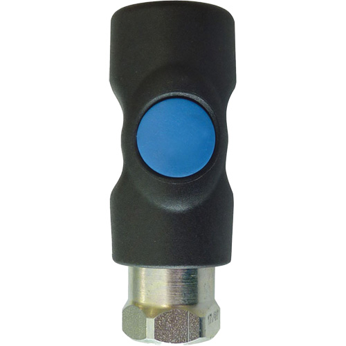 TOPQUIK S1 Industrial Quick Coupler, Polyester Composite/Stainless Steel, 1/4", Female NPT, 174 PSI Auto-Cam