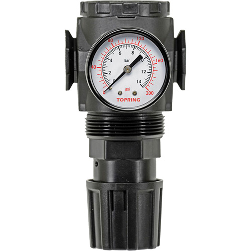 MODULAIR 300 Zinc Diaphragm Regulator, 3/8" NPT, 300 psi Max. PSI, In Line/Modular Auto-Cam