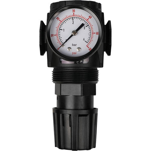 MODULAIR 300 Compressed Air Regulator, 1/2" NPT, 300 psi Max. PSI, In Line/Modular Auto-Cam