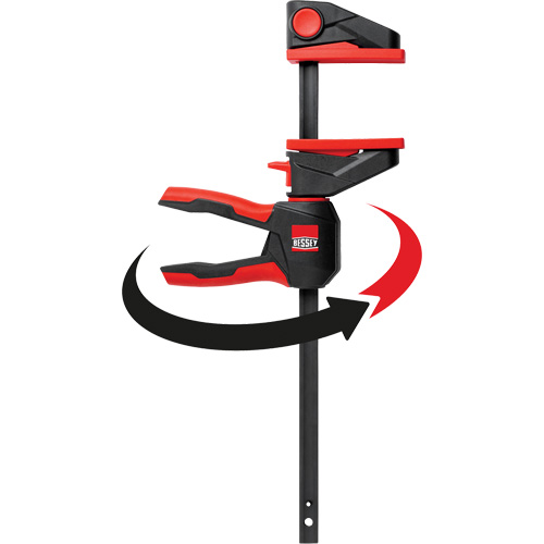 One-Hand Bar Trigger Clamps with 360° Rotating Handle, 4-1/2" (114.3 mm) Auto-Cam