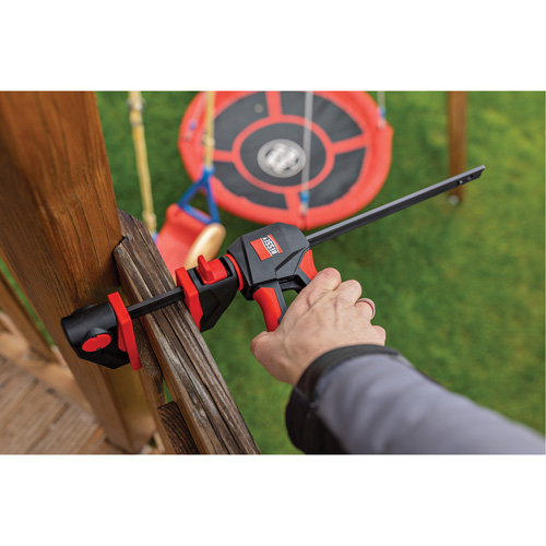 One-Hand Bar Trigger Clamps with 360° Rotating Handle Set, 12" (304.8 mm) Auto-Cam
