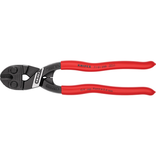 CoBolt&reg; High Leverage Compact Bolt Cutters, 8" L, Center Cut Auto-Cam