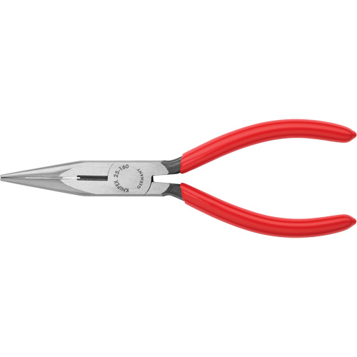 Long Nose Pliers with Cutter, 6-1/4" L Auto-Cam